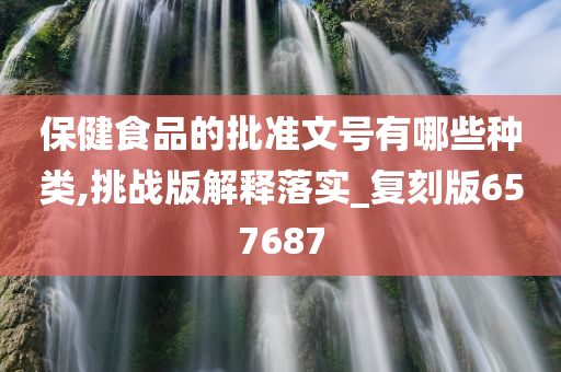 保健食品的批准文号有哪些种类,挑战版解释落实_复刻版657687