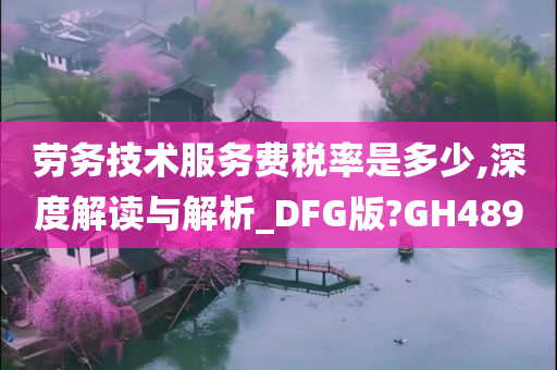 劳务技术服务费税率是多少,深度解读与解析_DFG版?GH489