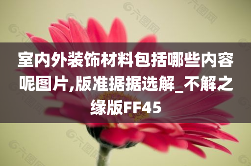 室内外装饰材料包括哪些内容呢图片,版准据据选解_不解之缘版FF45