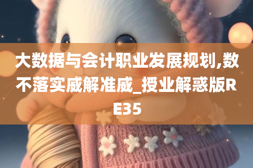 大数据与会计职业发展规划,数不落实威解准威_授业解惑版RE35