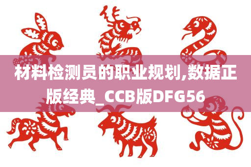 材料检测员的职业规划,数据正版经典_CCB版DFG56