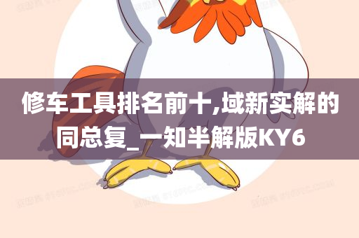 修车工具排名前十,域新实解的同总复_一知半解版KY6