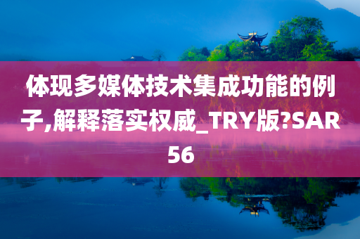 体现多媒体技术集成功能的例子,解释落实权威_TRY版?SAR56