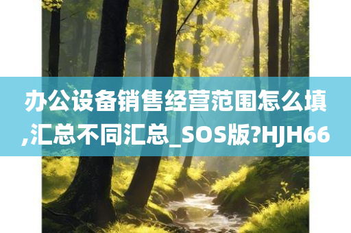 办公设备销售经营范围怎么填,汇总不同汇总_SOS版?HJH66