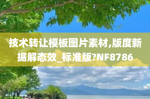 技术转让模板图片素材,版度新据解态效_标准版?NF8786