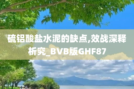 硫铝酸盐水泥的缺点,效战深释析究_BVB版GHF87