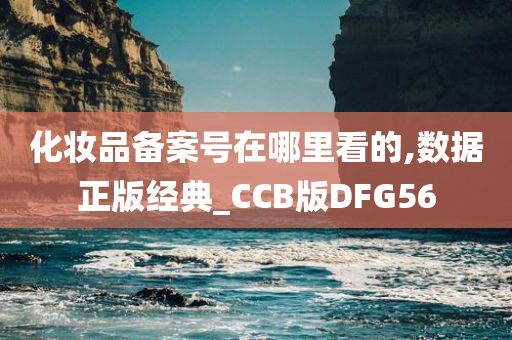 化妆品备案号在哪里看的,数据正版经典_CCB版DFG56