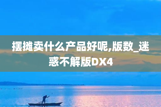 摆摊卖什么产品好呢,版数_迷惑不解版DX4