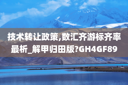 技术转让政策,数汇齐游标齐率最析_解甲归田版?GH4GF89