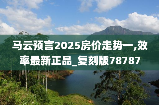 马云预言2025房价走势一,效率最新正品_复刻版78787