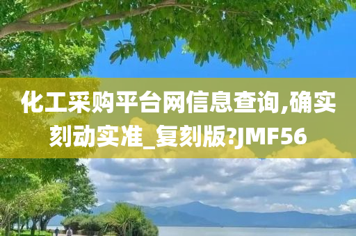 化工采购平台网信息查询,确实刻动实准_复刻版?JMF56