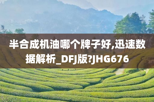 半合成机油哪个牌子好,迅速数据解析_DFJ版?JHG676