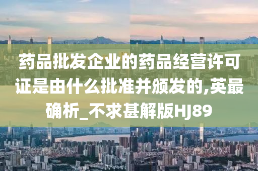 药品批发企业的药品经营许可证是由什么批准并颁发的,英最确析_不求甚解版HJ89