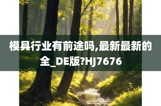 模具行业有前途吗,最新最新的全_DE版?HJ7676