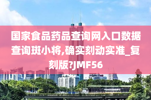 国家食品药品查询网入口数据查询斑小将,确实刻动实准_复刻版?JMF56