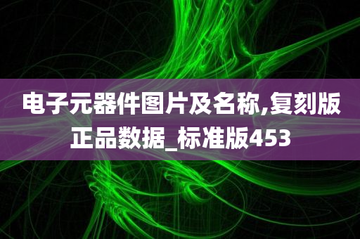 电子元器件图片及名称,复刻版正品数据_标准版453