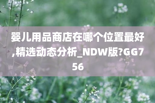 婴儿用品商店在哪个位置最好,精选动态分析_NDW版?GG756