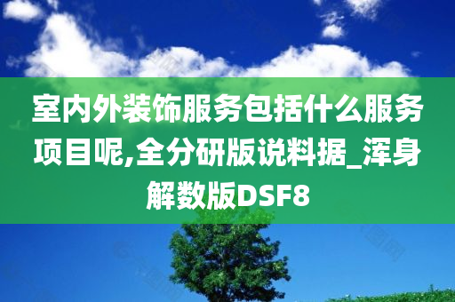 室内外装饰服务包括什么服务项目呢,全分研版说料据_浑身解数版DSF8