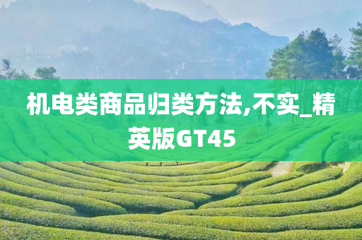 机电类商品归类方法,不实_精英版GT45