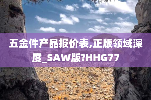 五金件产品报价表,正版领域深度_SAW版?HHG77