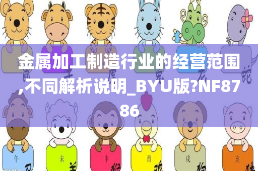 金属加工制造行业的经营范围,不同解析说明_BYU版?NF8786