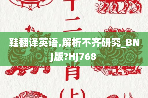 鞋翻译英语,解析不齐研究_BNJ版?HJ768