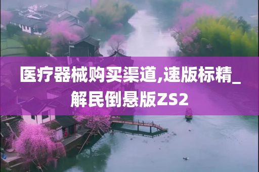 医疗器械购买渠道,速版标精_解民倒悬版ZS2