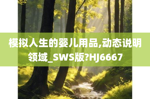 模拟人生的婴儿用品,动态说明领域_SWS版?HJ6667