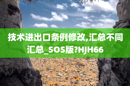 技术进出口条例修改,汇总不同汇总_SOS版?HJH66