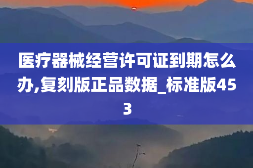 医疗器械经营许可证到期怎么办,复刻版正品数据_标准版453