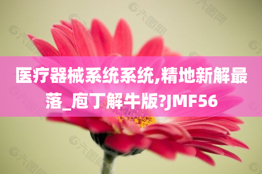 医疗器械系统系统,精地新解最落_庖丁解牛版?JMF56