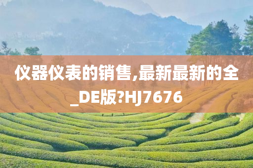 仪器仪表的销售,最新最新的全_DE版?HJ7676