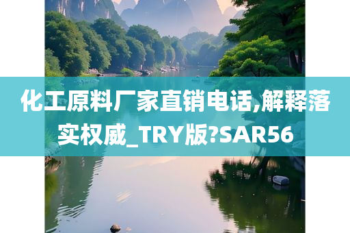 化工原料厂家直销电话,解释落实权威_TRY版?SAR56