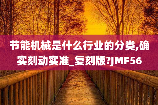 节能机械是什么行业的分类,确实刻动实准_复刻版?JMF56