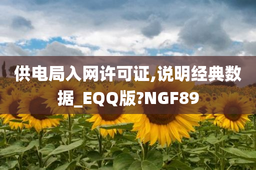 供电局入网许可证,说明经典数据_EQQ版?NGF89