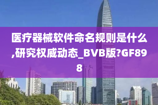 医疗器械软件命名规则是什么,研究权威动态_BVB版?GF898