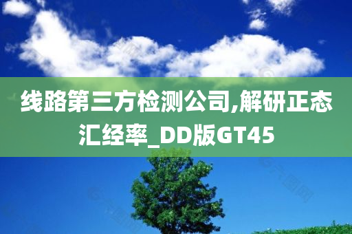 线路第三方检测公司,解研正态汇经率_DD版GT45