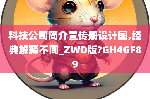 科技公司简介宣传册设计图,经典解释不同_ZWD版?GH4GF89