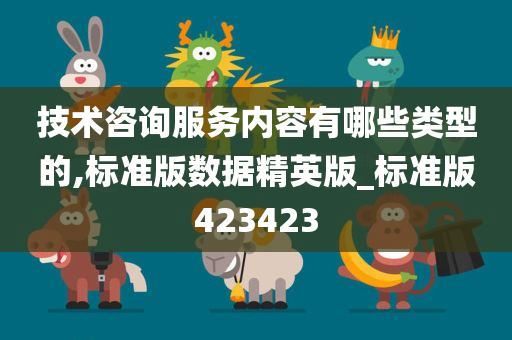 技术咨询服务内容有哪些类型的,标准版数据精英版_标准版423423