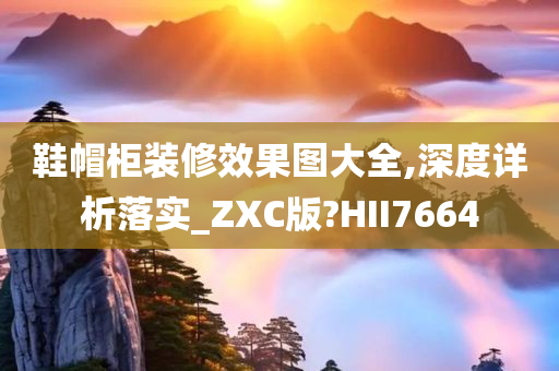 鞋帽柜装修效果图大全,深度详析落实_ZXC版?HII7664