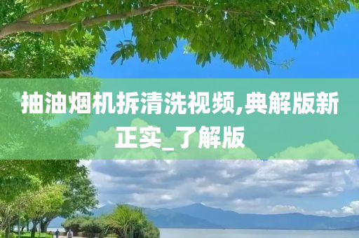 抽油烟机拆清洗视频,典解版新正实_了解版