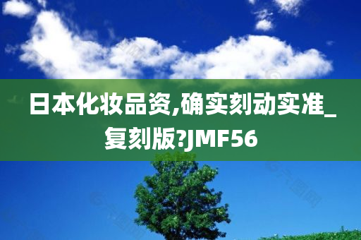 日本化妆品资,确实刻动实准_复刻版?JMF56