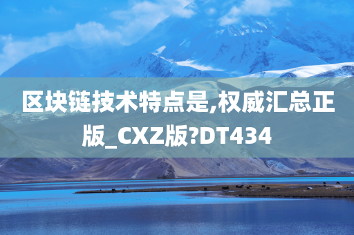 区块链技术特点是,权威汇总正版_CXZ版?DT434