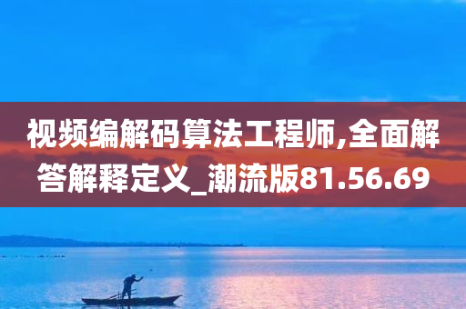 视频编解码算法工程师,全面解答解释定义_潮流版81.56.69