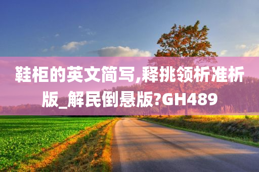 鞋柜的英文简写,释挑领析准析版_解民倒悬版?GH489