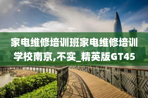 家电维修培训班家电维修培训学校南京,不实_精英版GT45