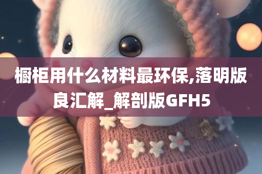 橱柜用什么材料最环保,落明版良汇解_解剖版GFH5