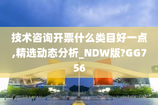 技术咨询开票什么类目好一点,精选动态分析_NDW版?GG756