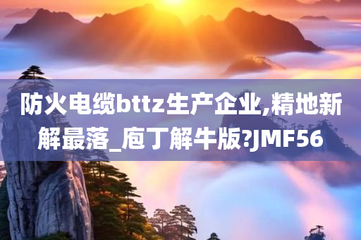 防火电缆bttz生产企业,精地新解最落_庖丁解牛版?JMF56