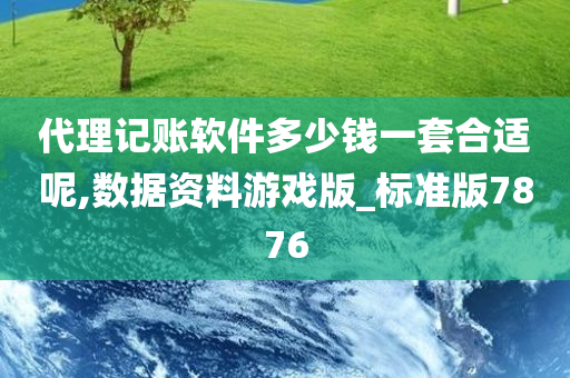 代理记账软件多少钱一套合适呢,数据资料游戏版_标准版7876